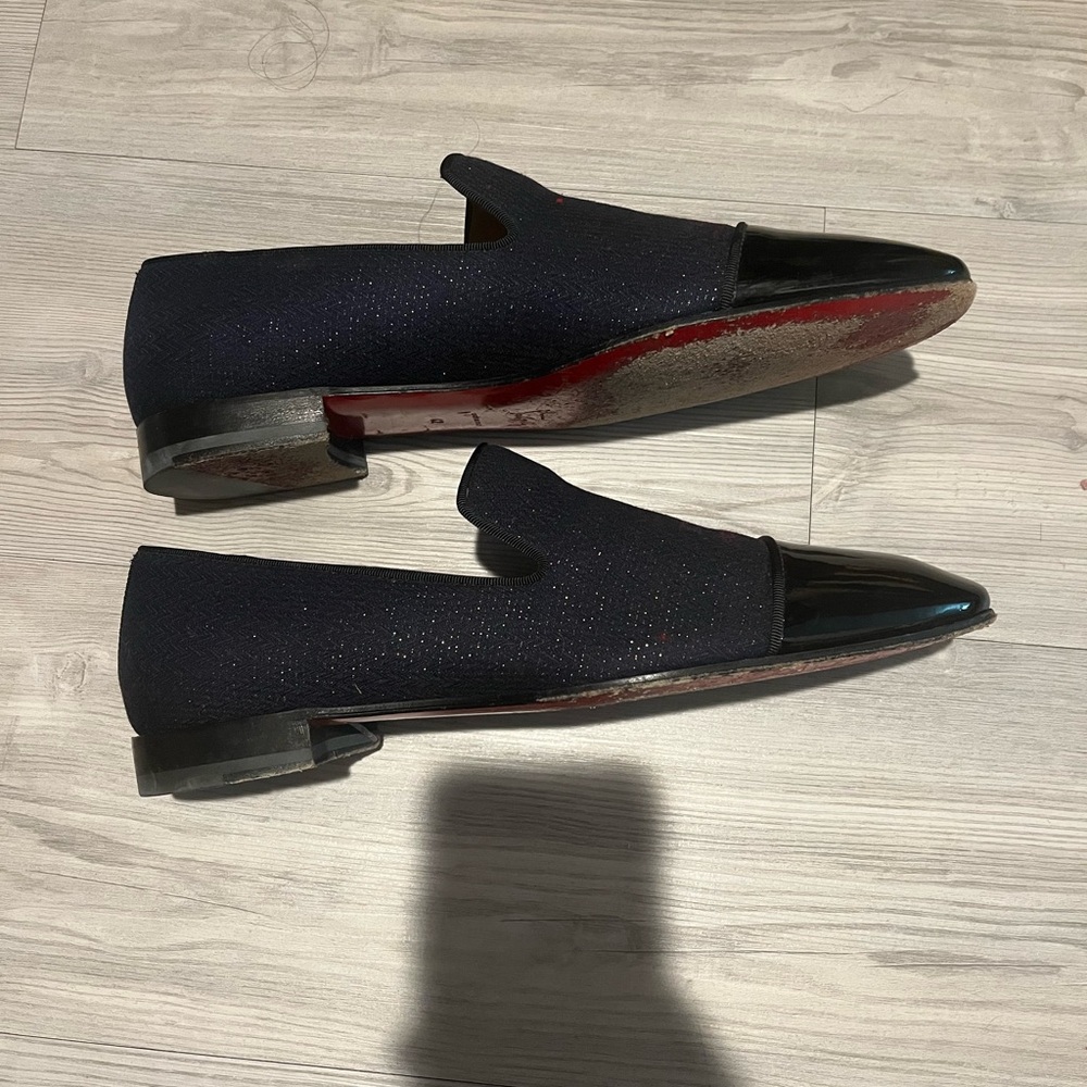 Christian Louboutin Black Patent Leather Loafers - Picture 4 of 7